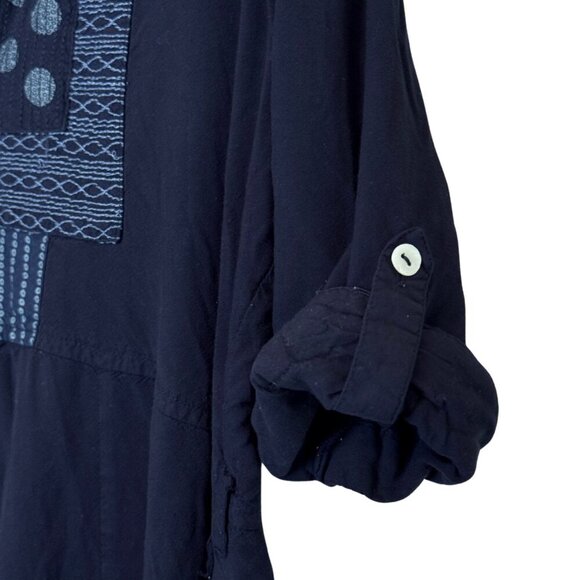 Bombay Paisley Womens Fit-and-Flare Navy‎ Dress - Size XL - Picture 5 of 7